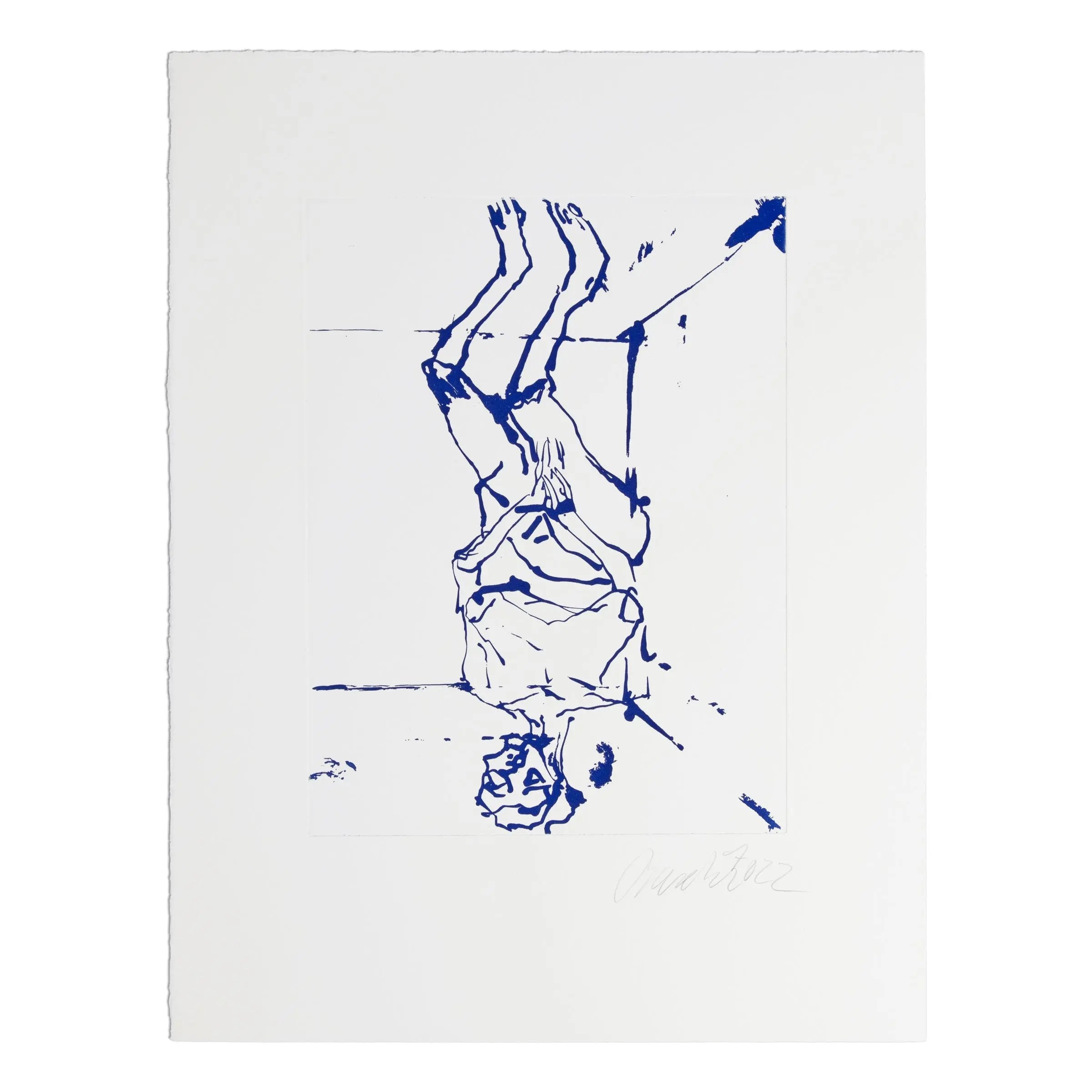 Georg Baselitz - Serpentine (Blue)