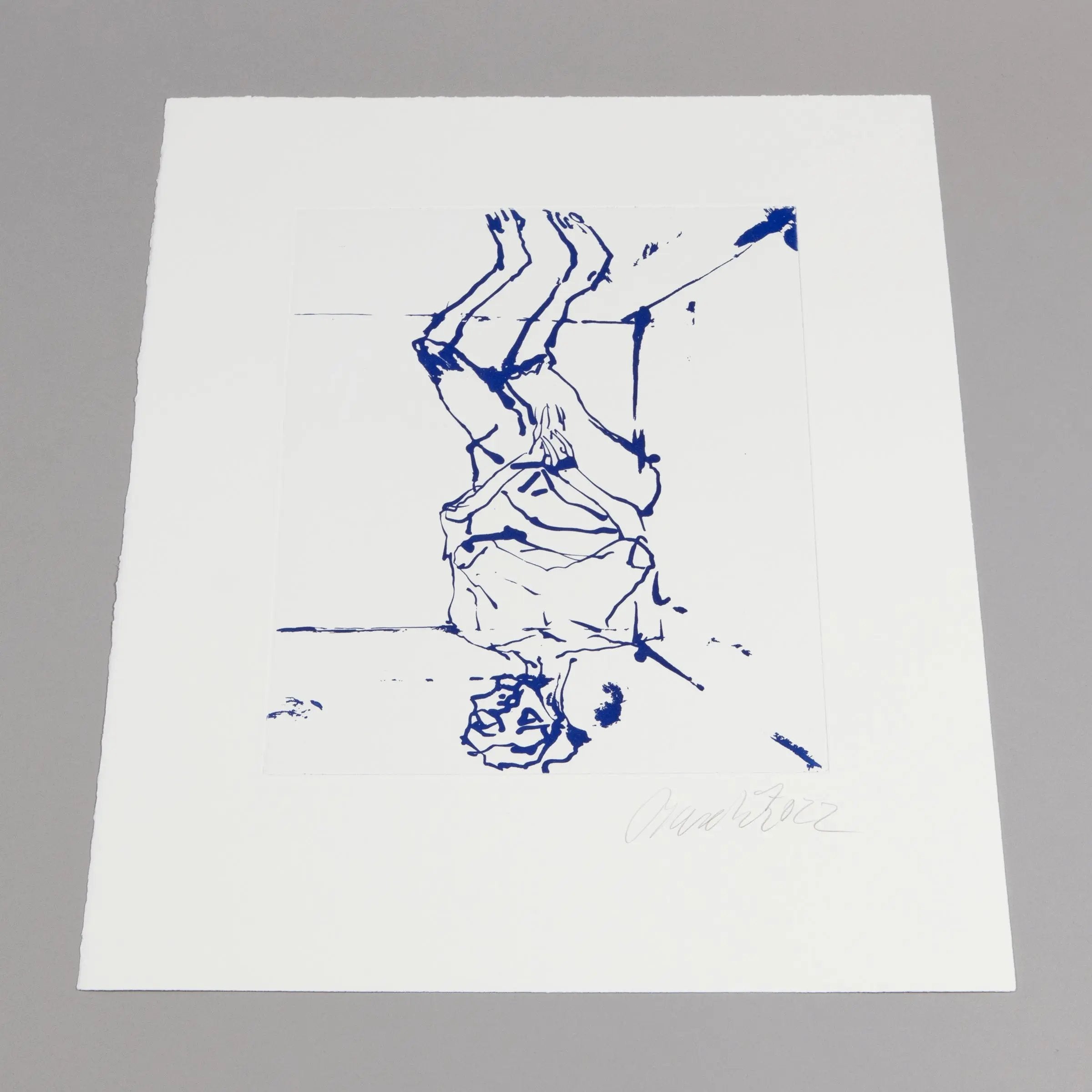 Georg Baselitz - Serpentine (Blue)