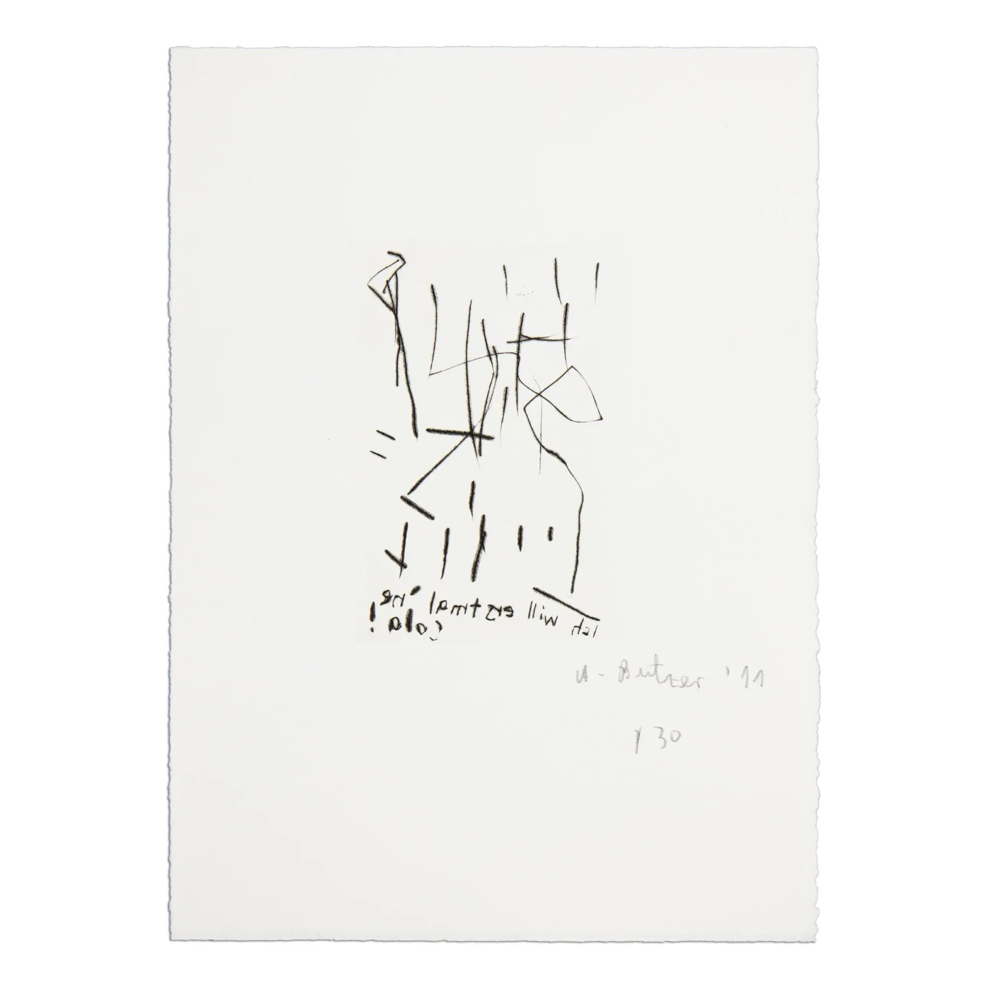 André Butzer - Untitled (Ich will erstmal 'ne Cola!)