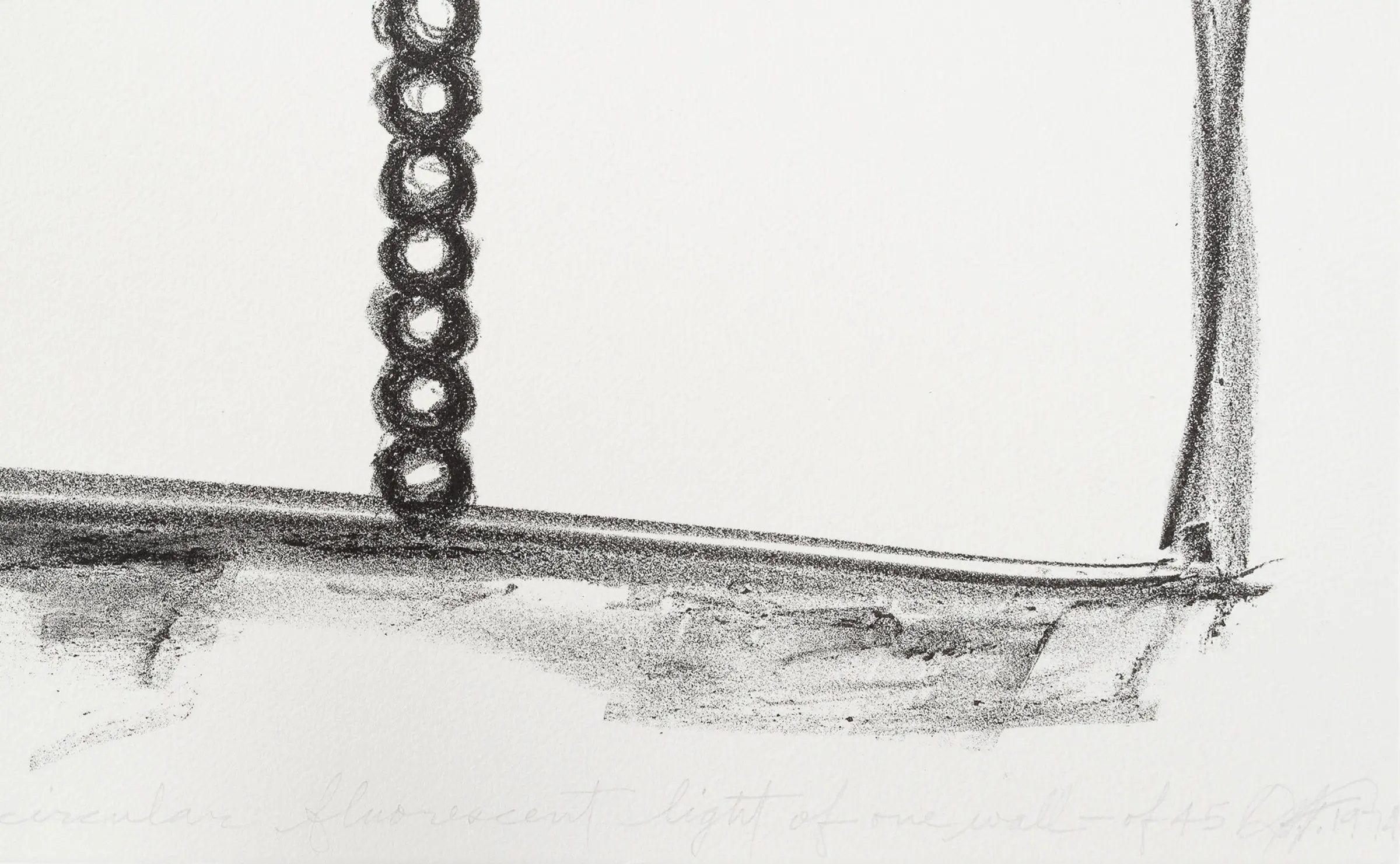 Dan Flavin - For Circular Fluorescent Light Of One Wall