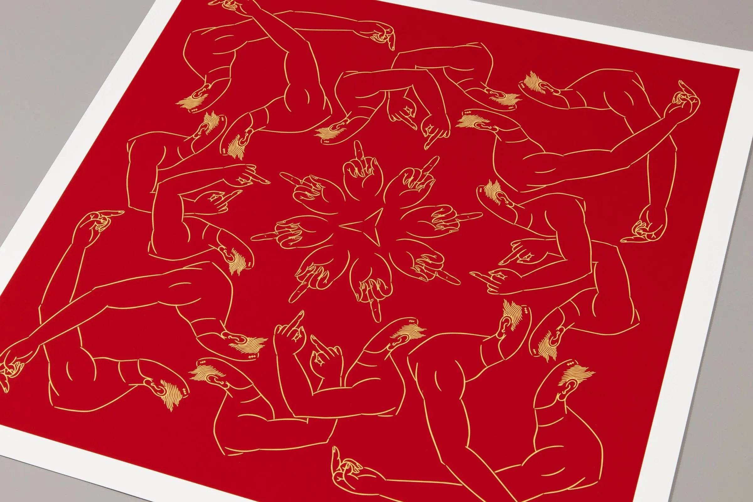 Ai Weiwei - Middle Finger in Red