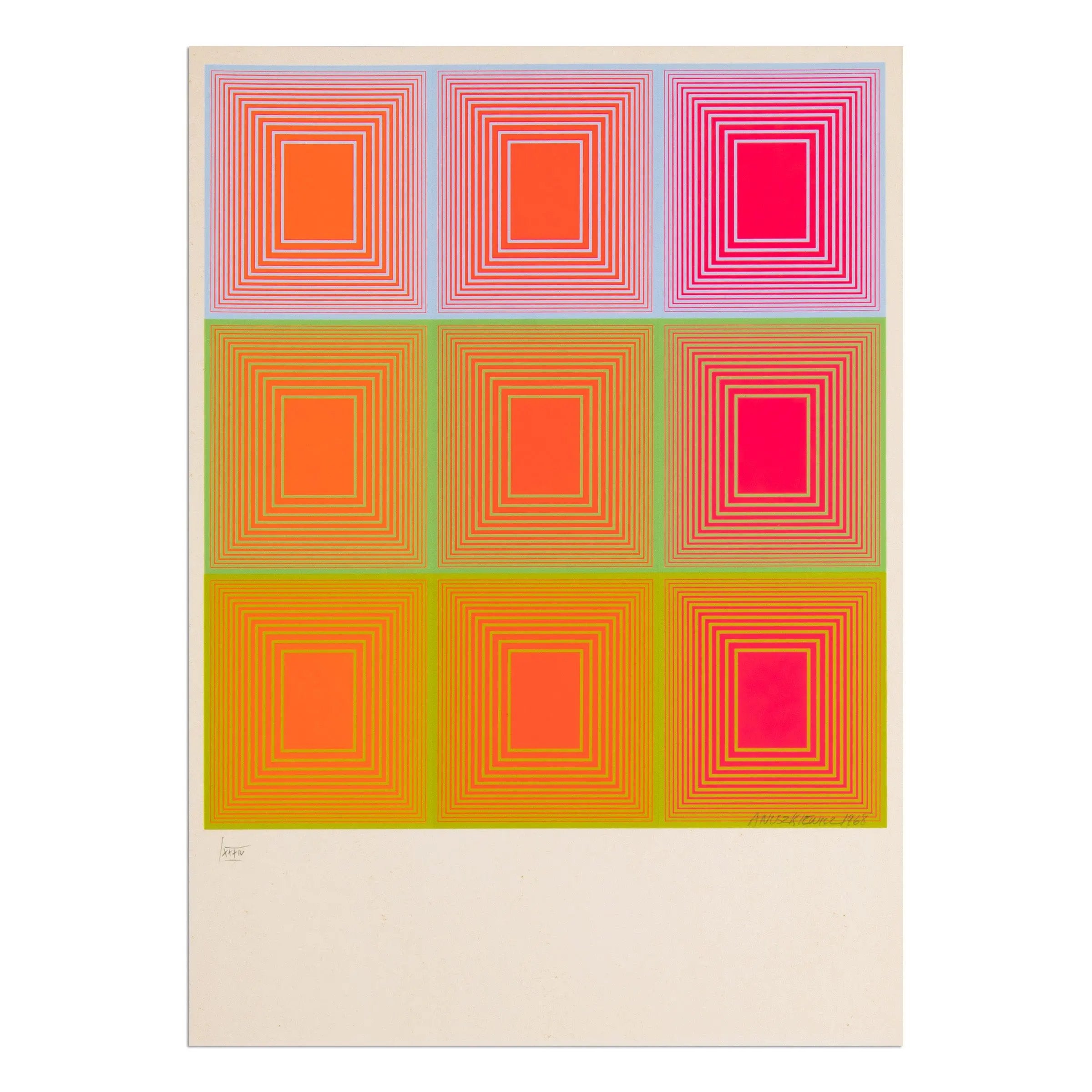 Richard Anuszkiewicz – Untitled (Kölner Kunstmarkt 68)