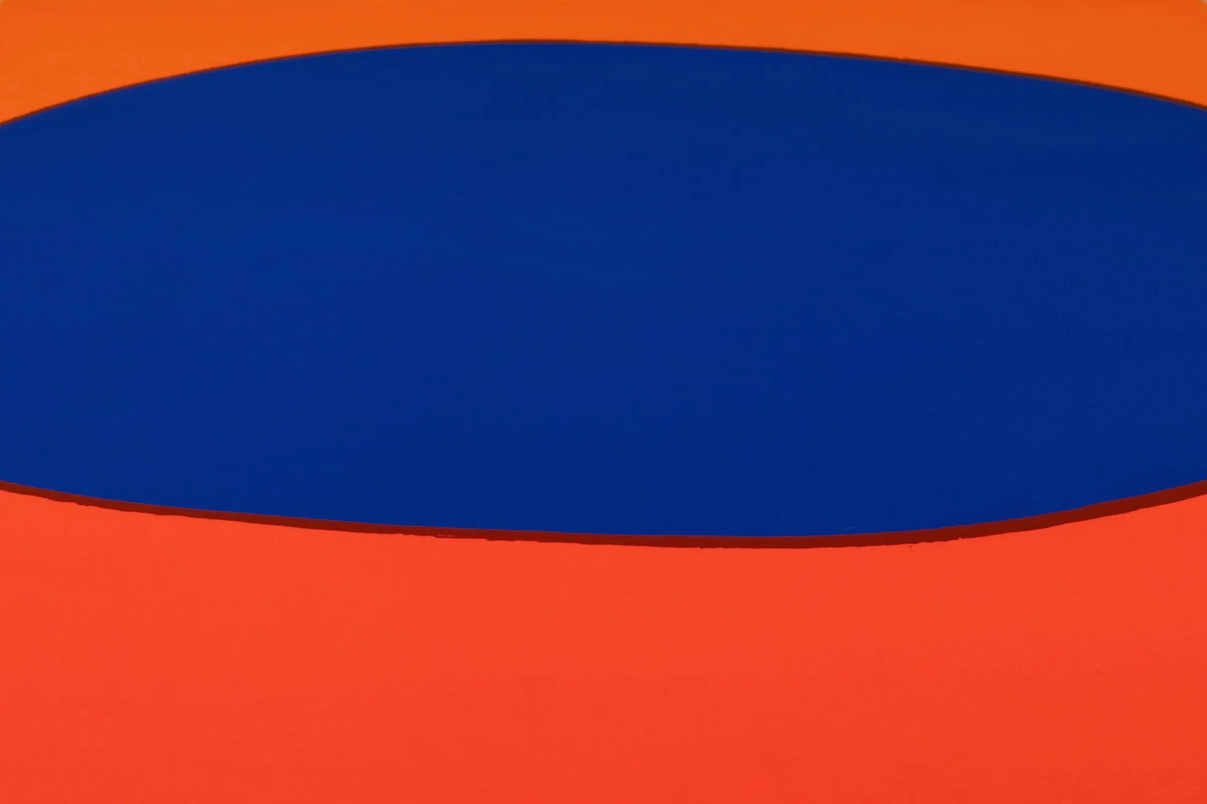 Rupprecht Geiger - Großes blaues Rund (blau - orange)