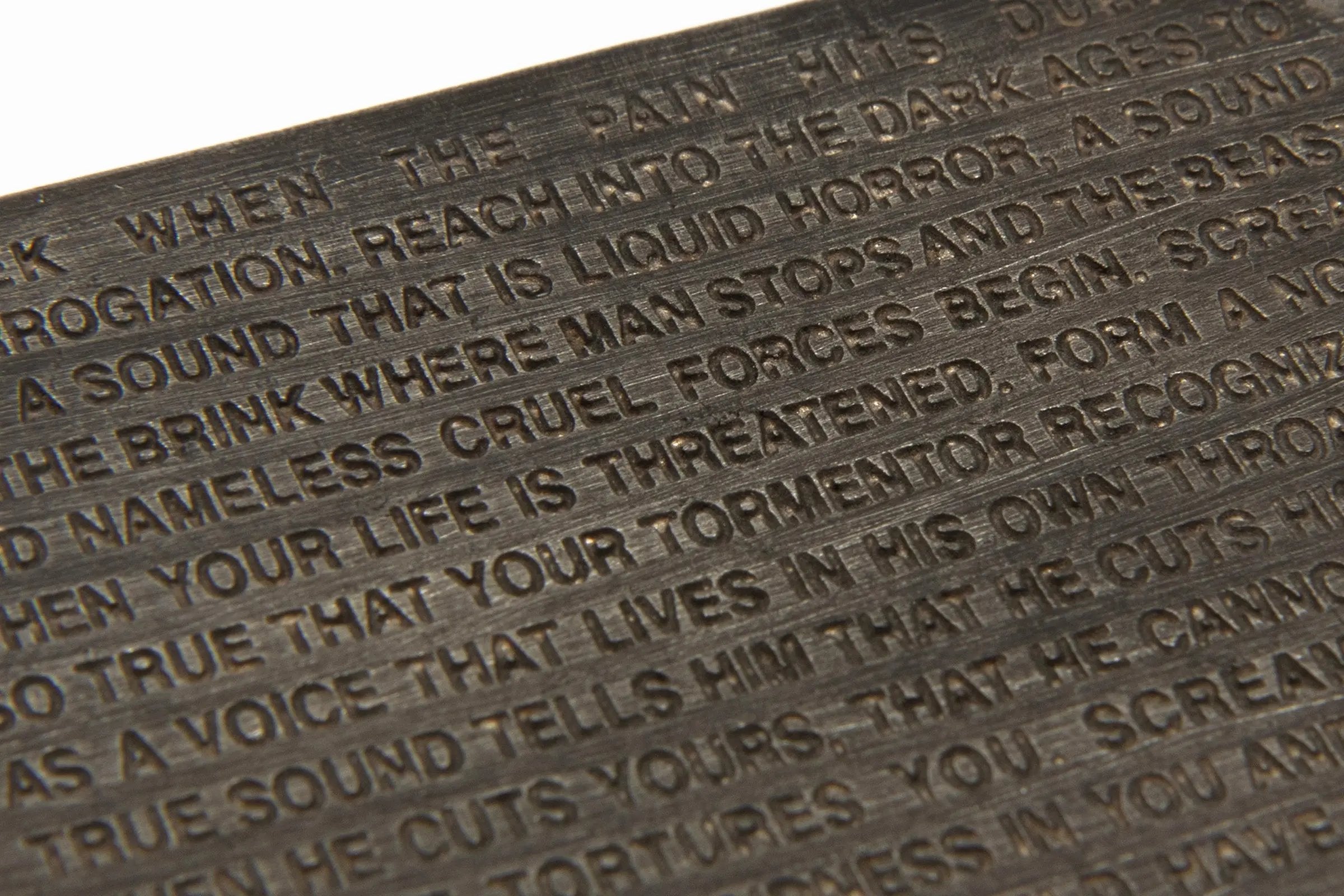 Jenny Holzer - Inflammatory Essays: Shriek When the Pain Hits During Interrogation