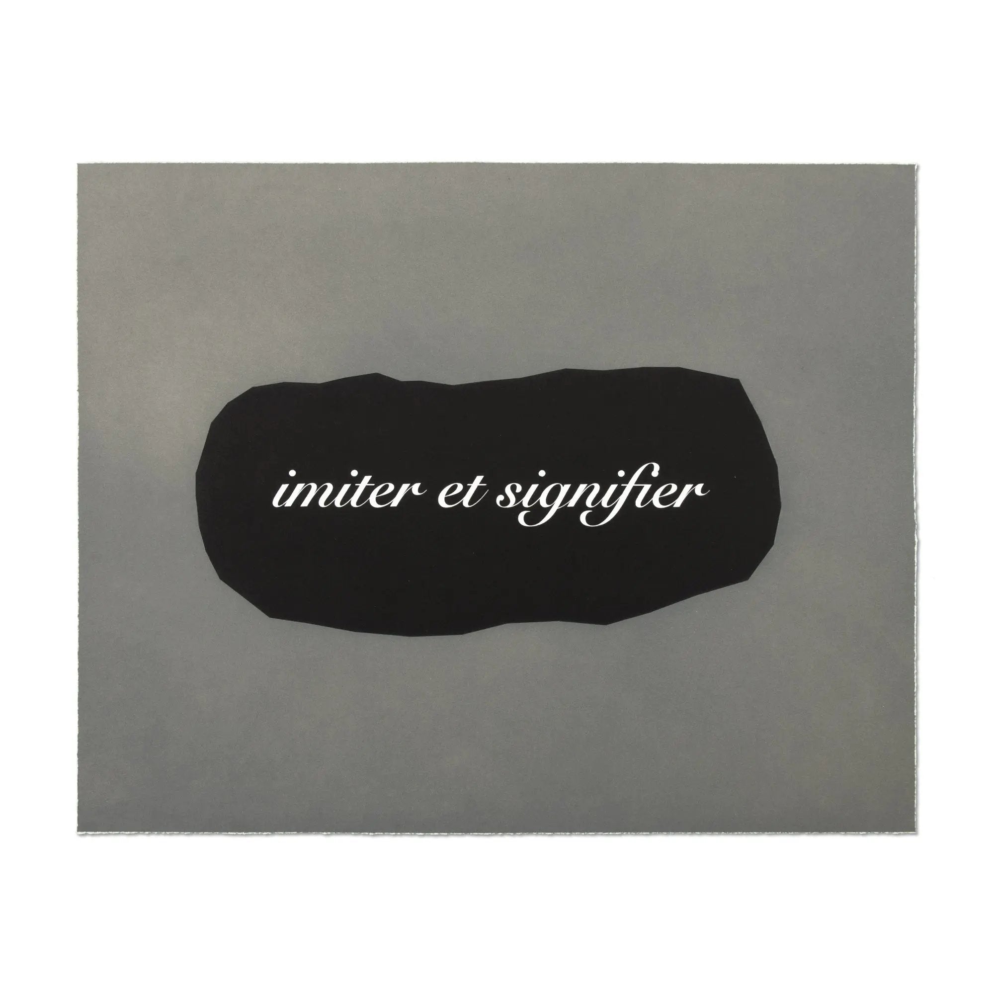 Joseph Kosuth - L'Essence de la rhétorique...