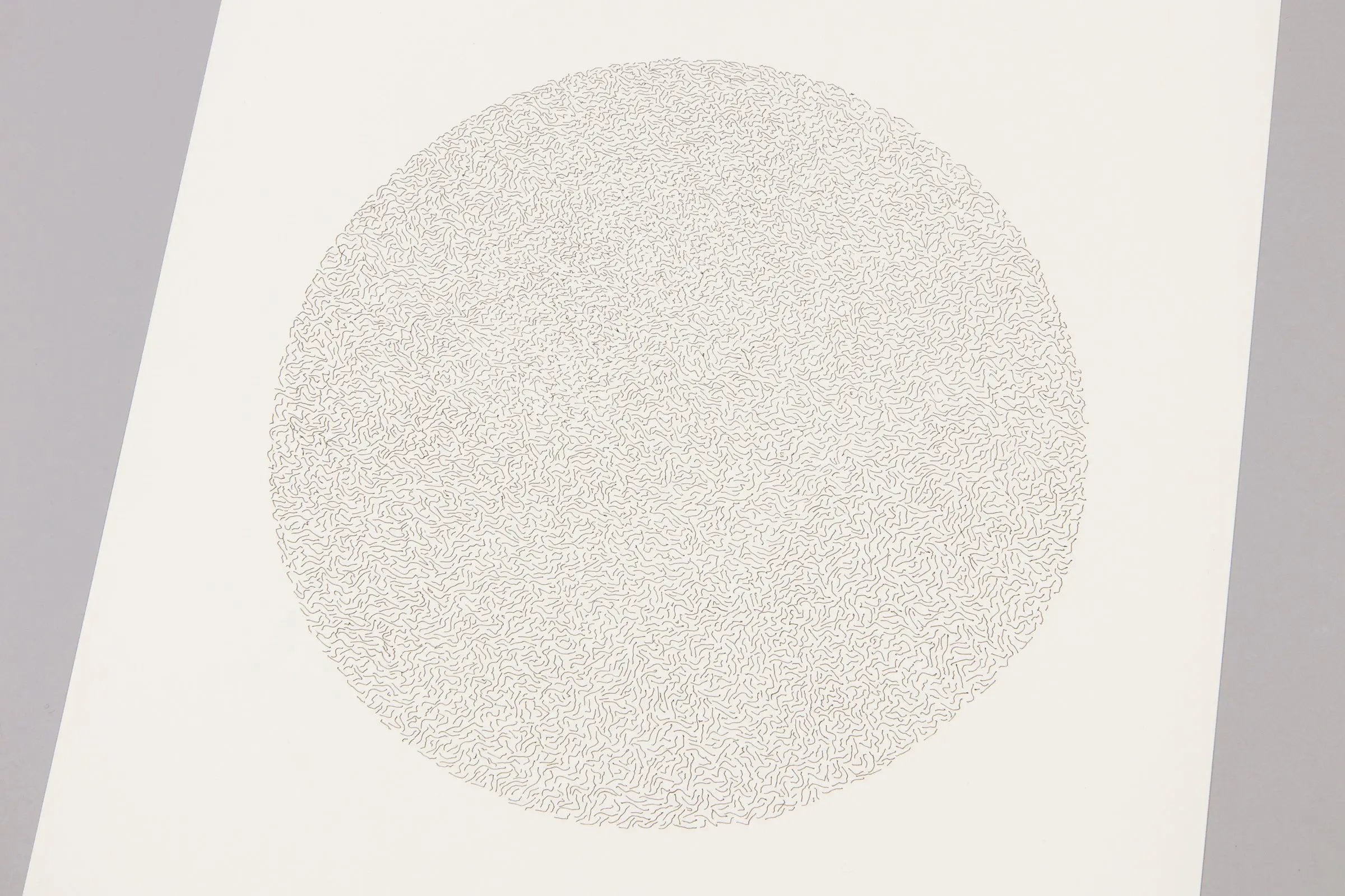 Sol LeWitt - Lines, Not Long, Not Heavy, Not Touching, Drawn at Random (Circle)