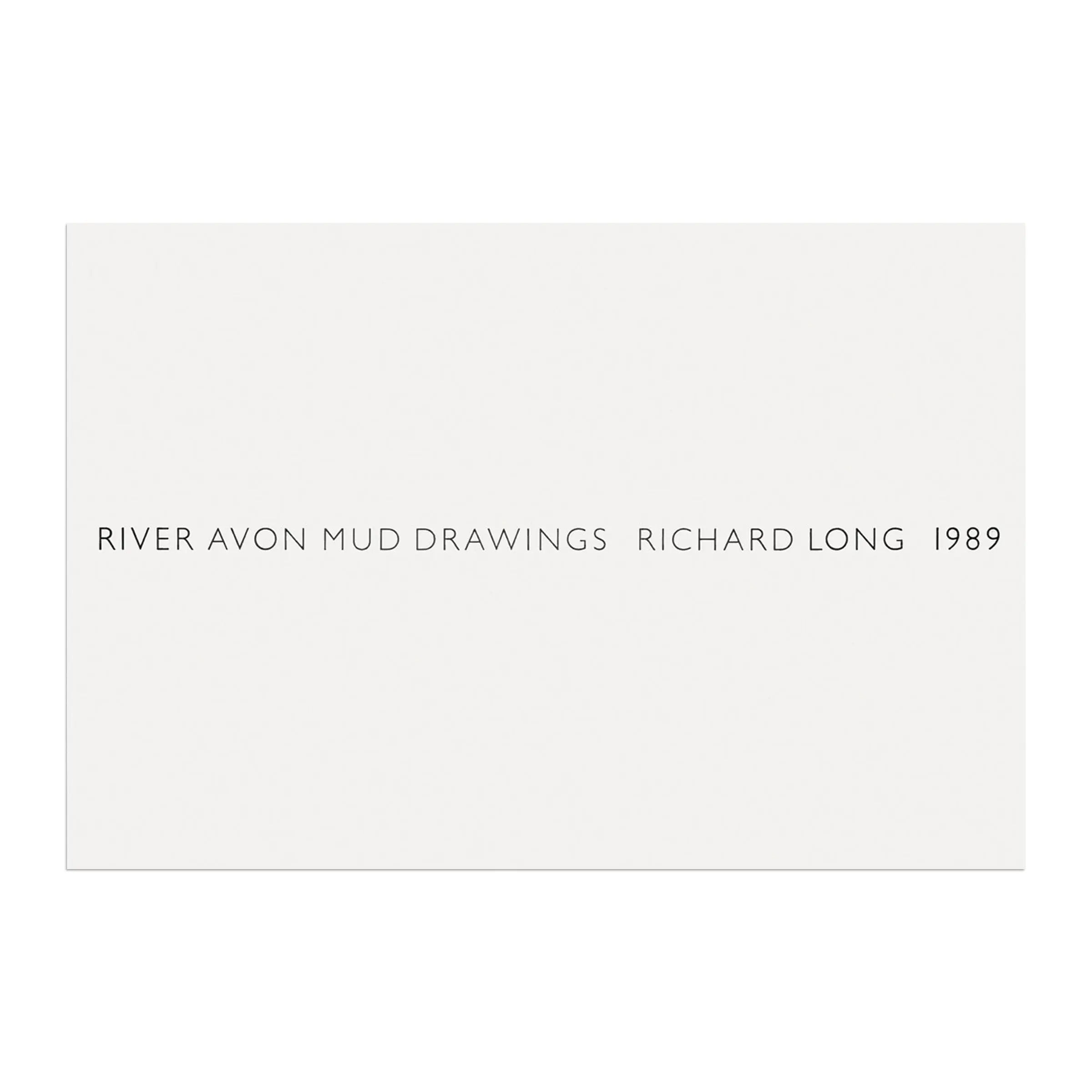 Richard Long - River Avon Mud Drawings (1989)