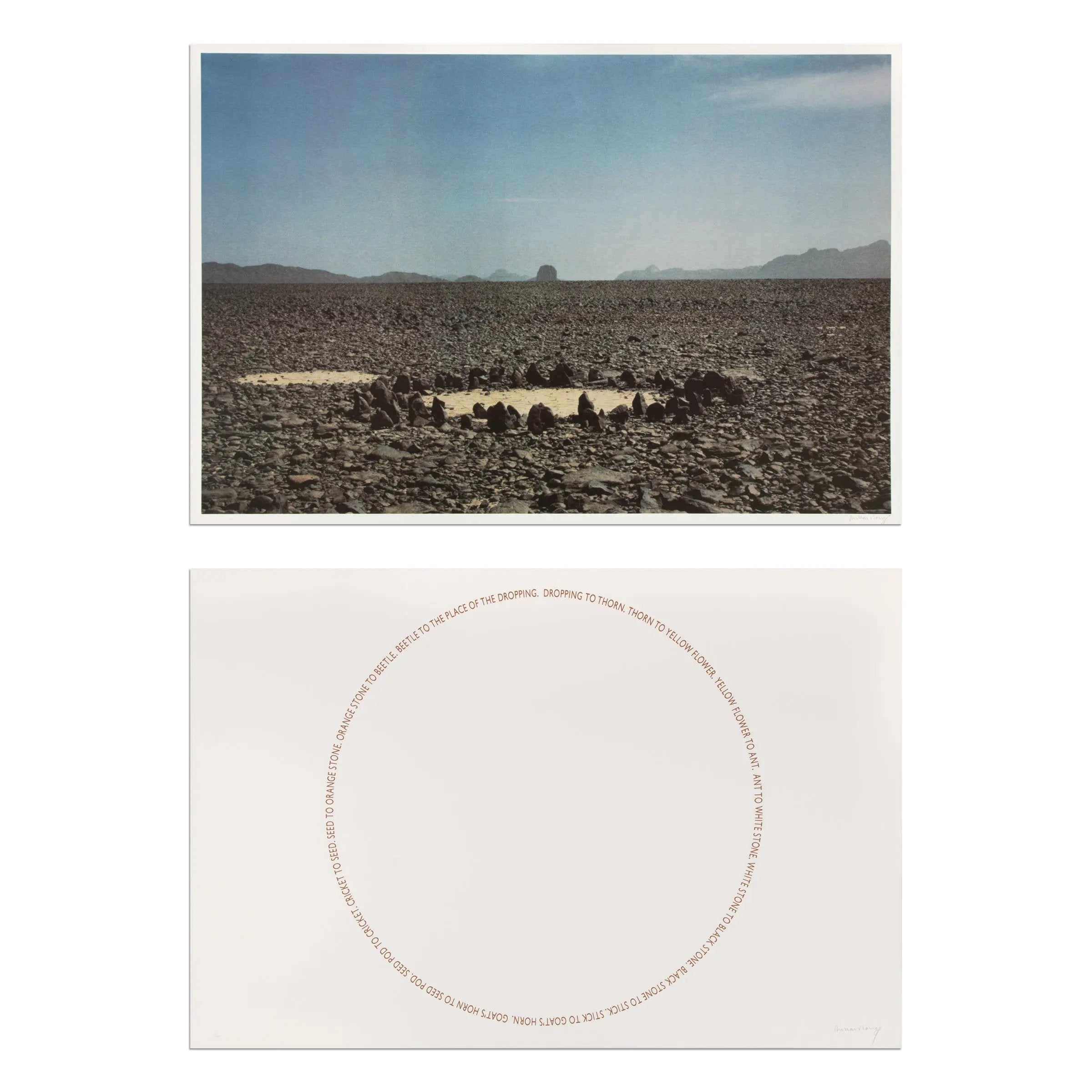 Richard Long - Two Sahara Works