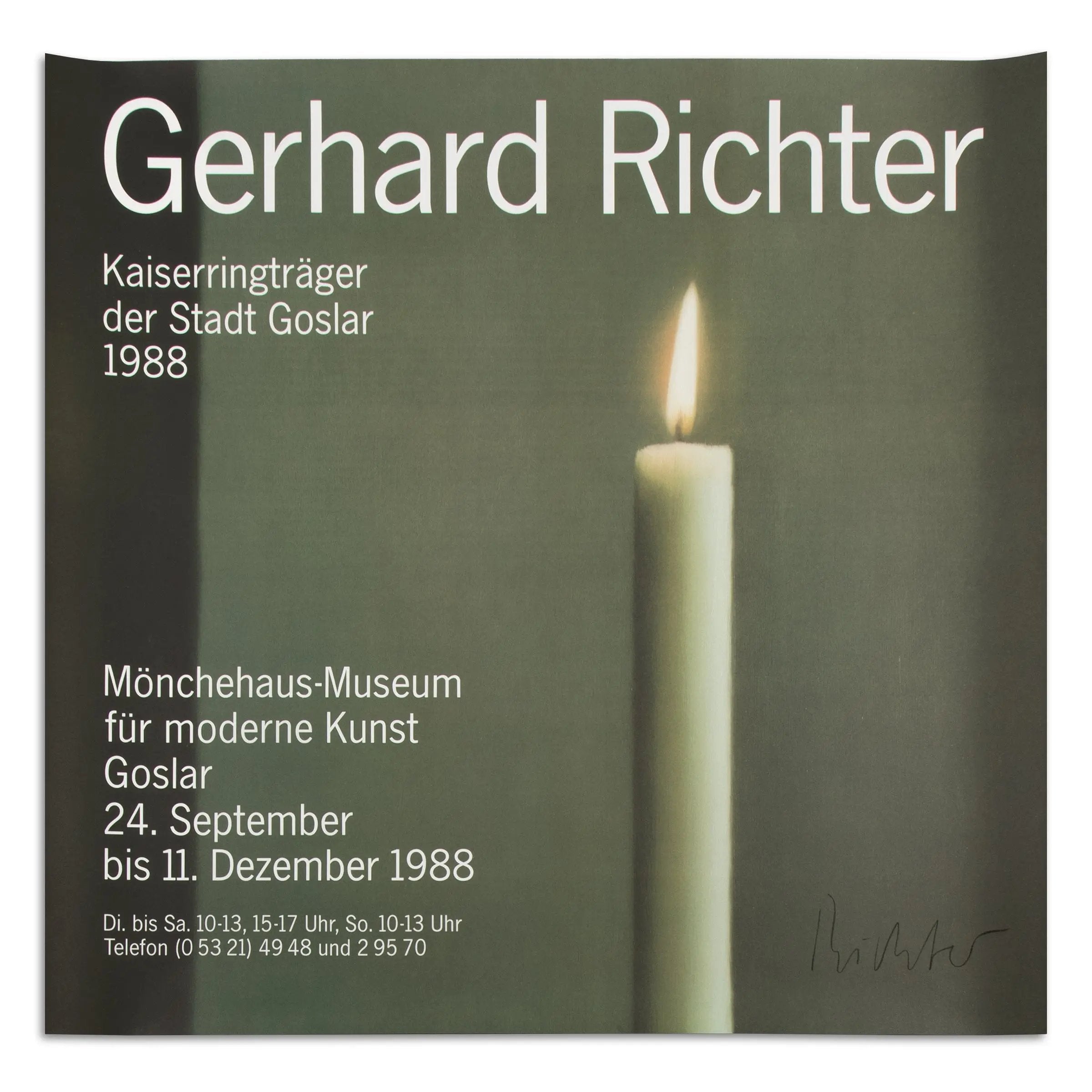 Gerhard Richter - Kerze I (Poster Mönchehaus-Museum)