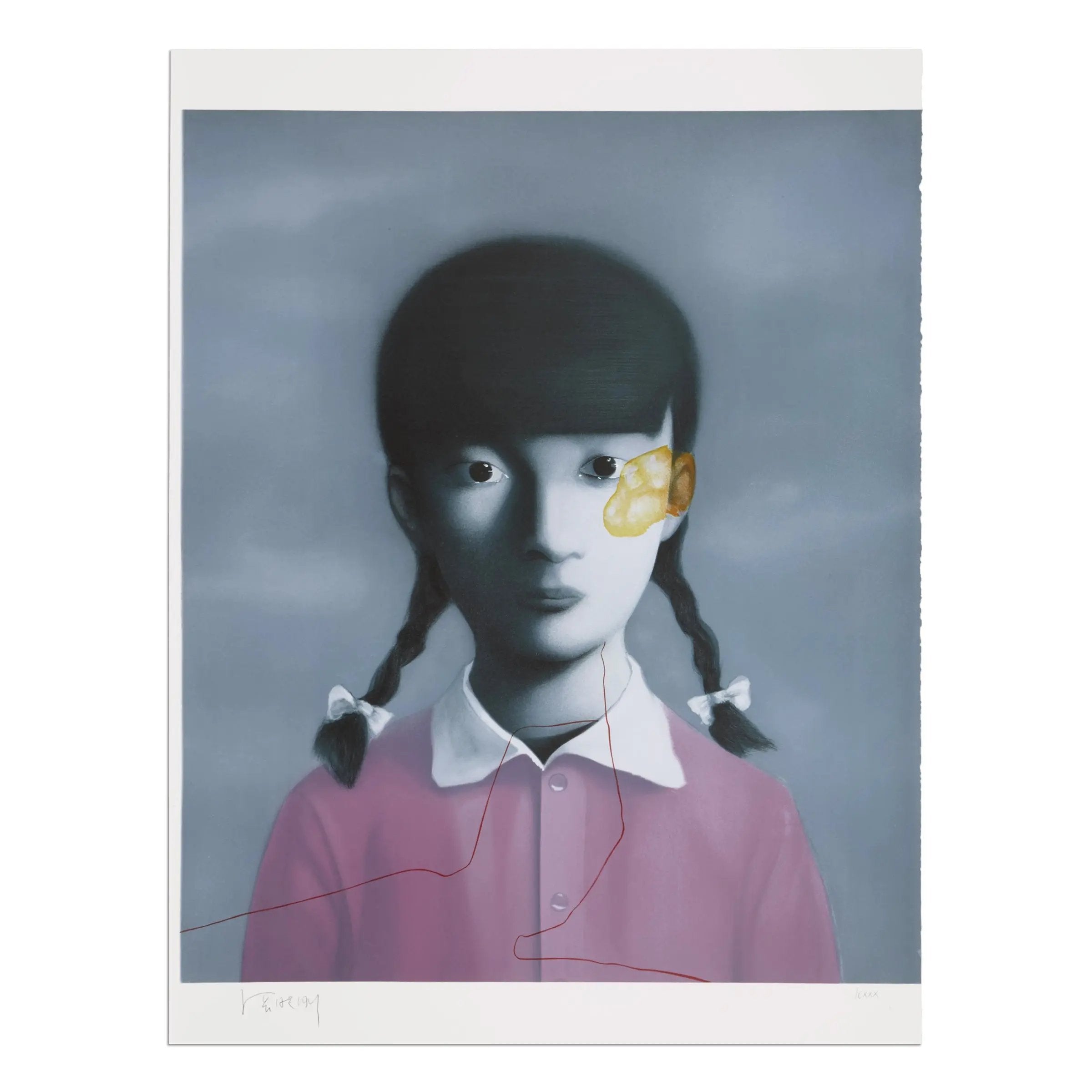 Zhang Xiaogang – Filette en Violette